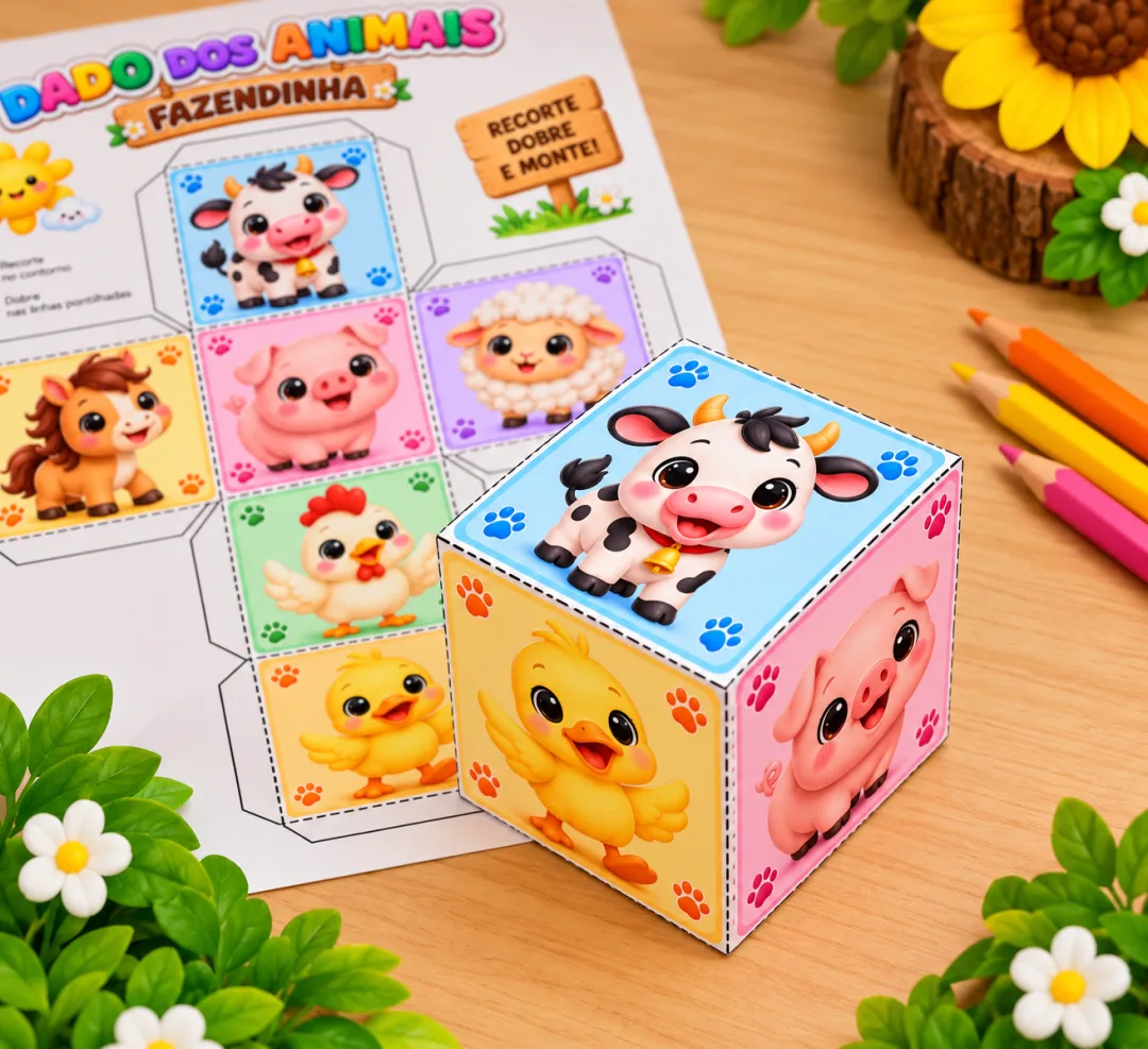 Imitando os Animais - Dado dos Animais - Educação Infantil - Arquivo Digital - Jogos — imagem 2