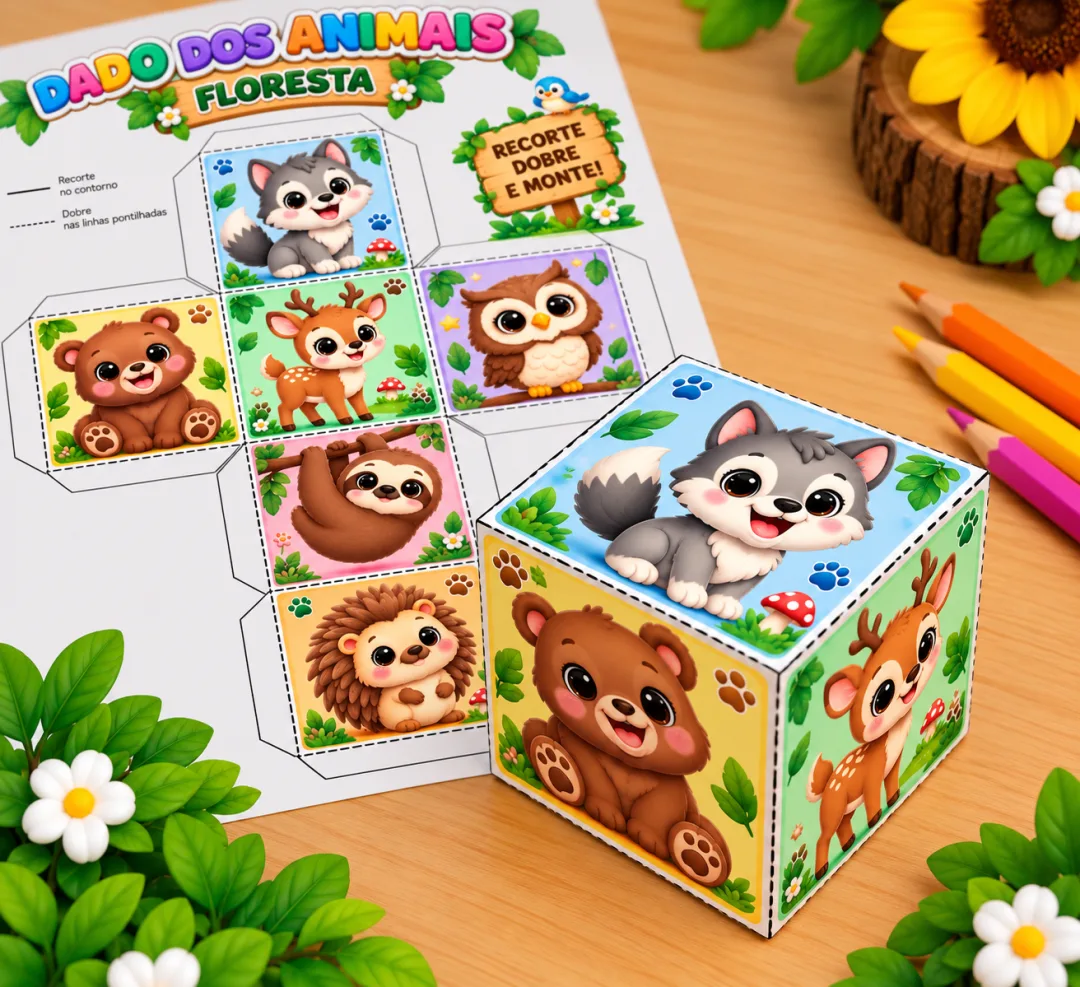Imitando os Animais - Dado dos Animais - Educação Infantil - Arquivo Digital - Jogos — imagem 4