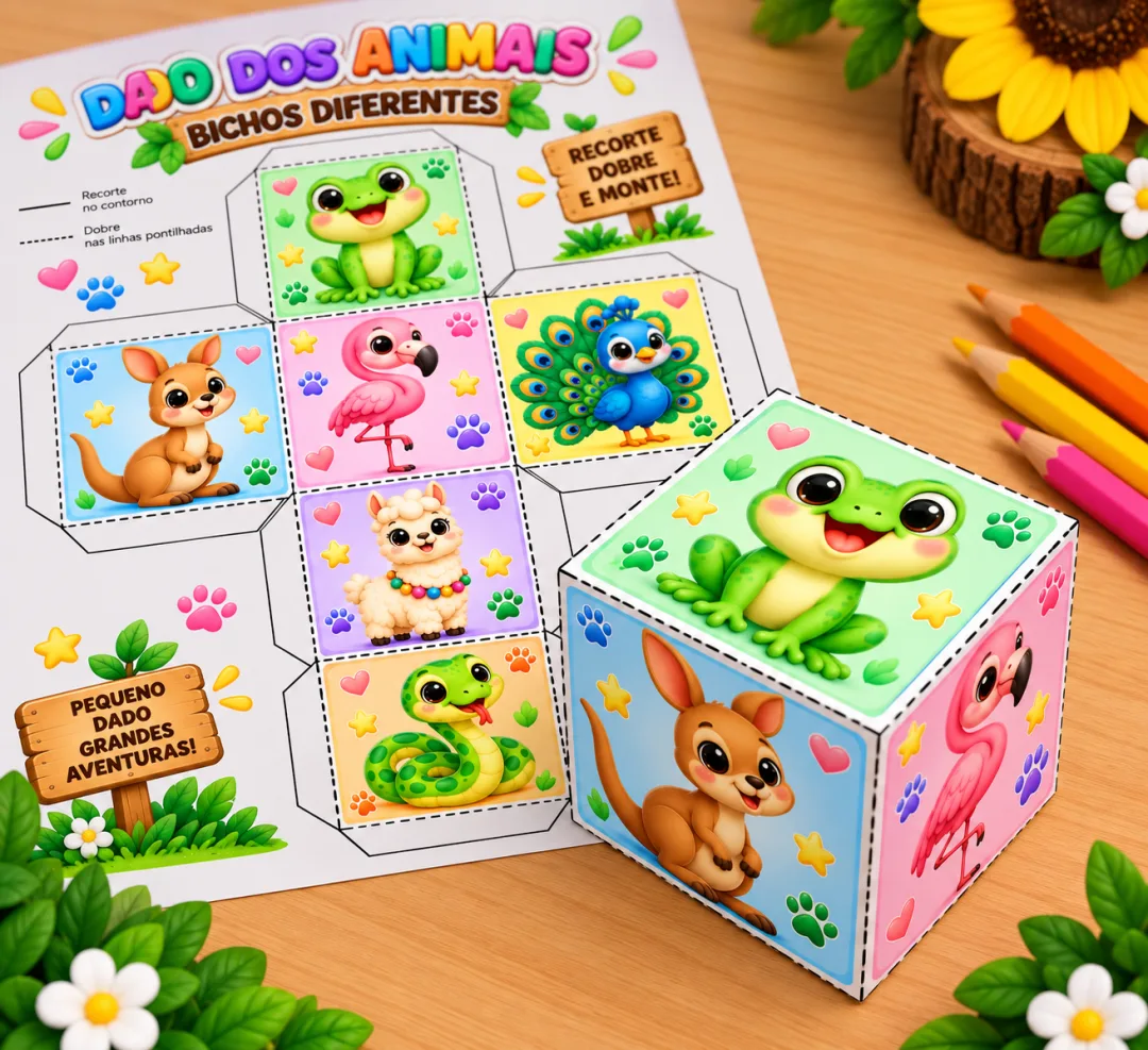 Imitando os Animais - Dado dos Animais - Educação Infantil - Arquivo Digital - Jogos — imagem 6