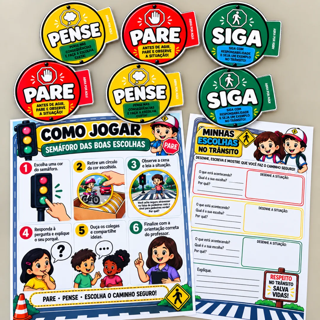 Educação no Trânsito - Semáforo das Boas Escolhas - PDF — imagem 3