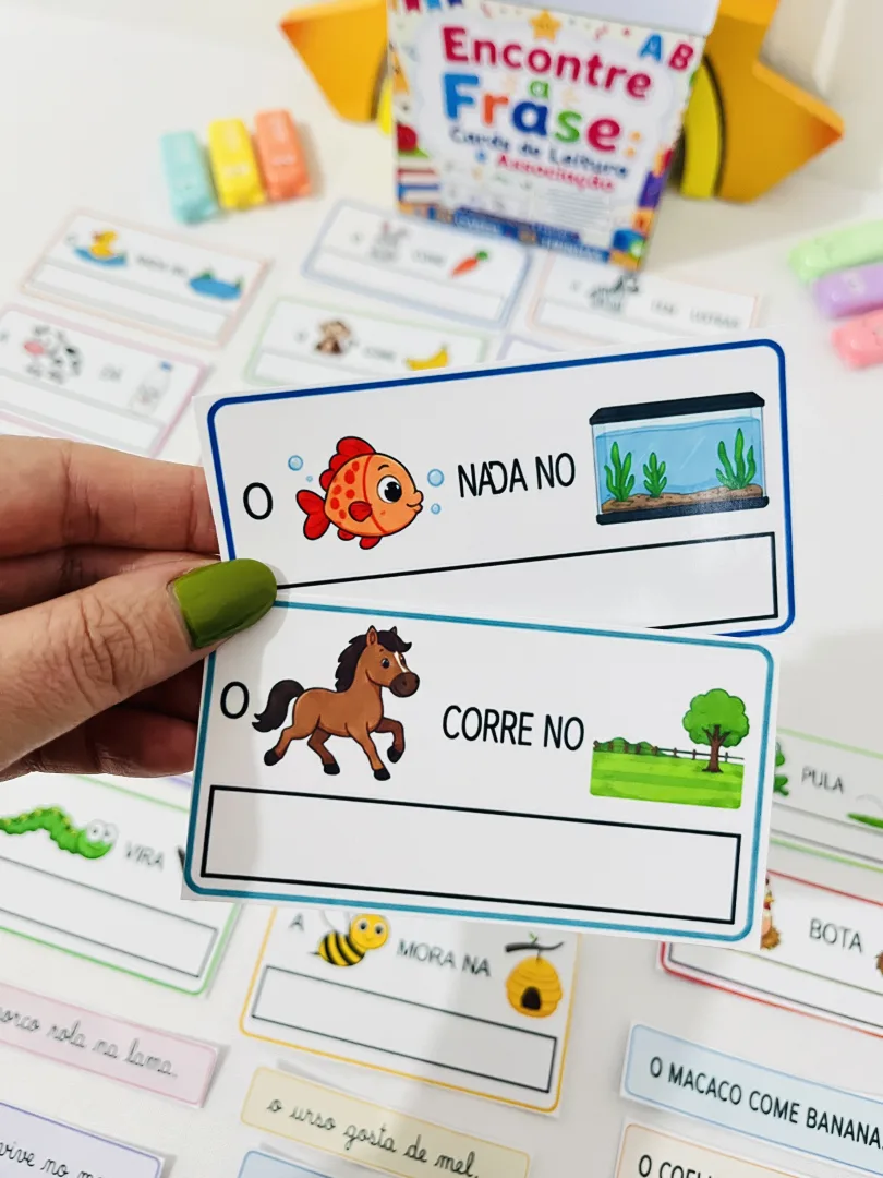 Encontre a Frase – Atividade de Leitura e Alfabetização Para 1º Ano Em PDF — imagem 2