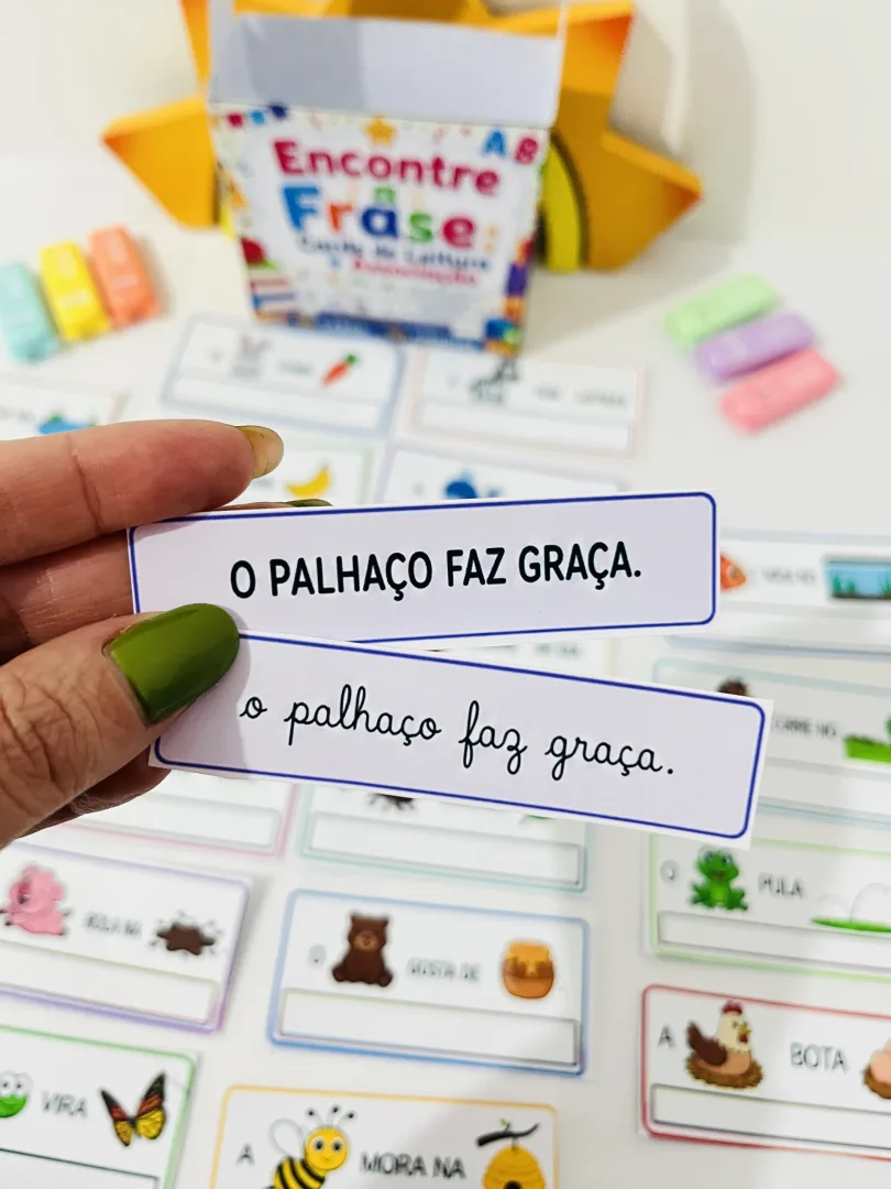 Encontre a Frase – Atividade de Leitura e Alfabetização Para 1º Ano Em PDF — imagem 3