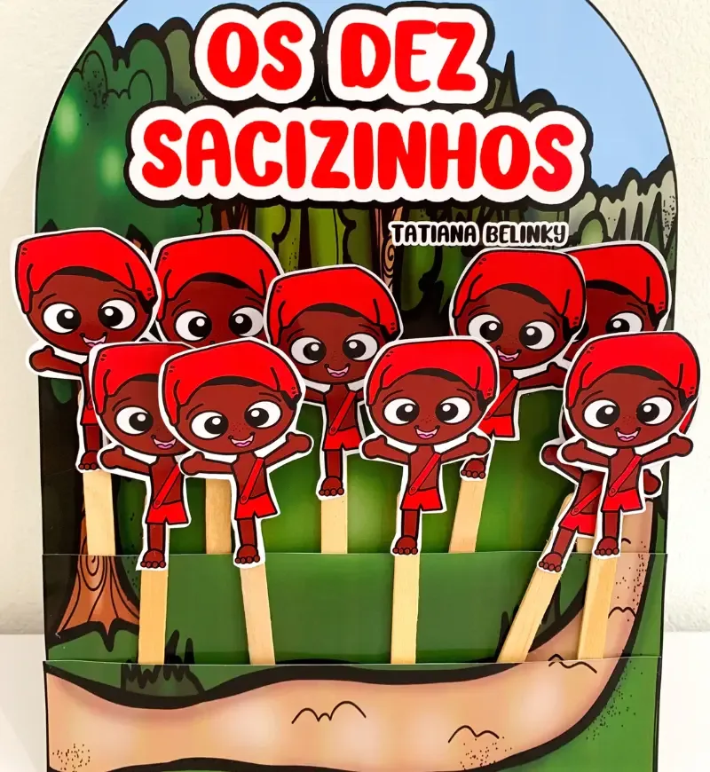 Eram Dez os Sacizinhos - Atividade Interativa PDF para Educação Infantil — imagem 2