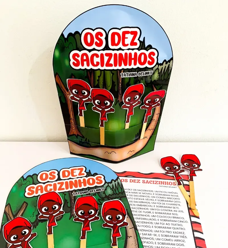 Eram Dez os Sacizinhos - Atividade Interativa PDF para Educação Infantil — imagem 3