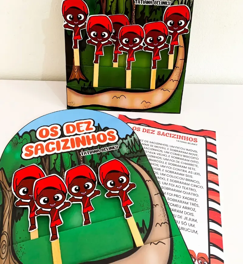 Eram Dez os Sacizinhos - Atividade Interativa PDF para Educação Infantil — imagem 5