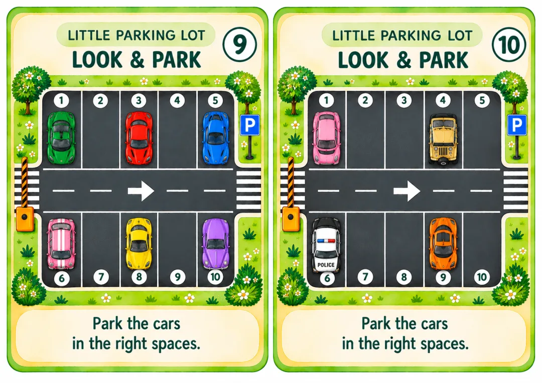 Estacione os Carrinhos - Um jogo de observação, raciocínio lógico, Educação Infantil pdf — imagem 3