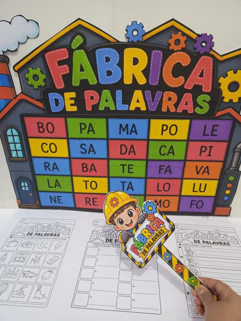 Fábrica de Palavras - Cartaz e Atividades (PDF) — imagem 2