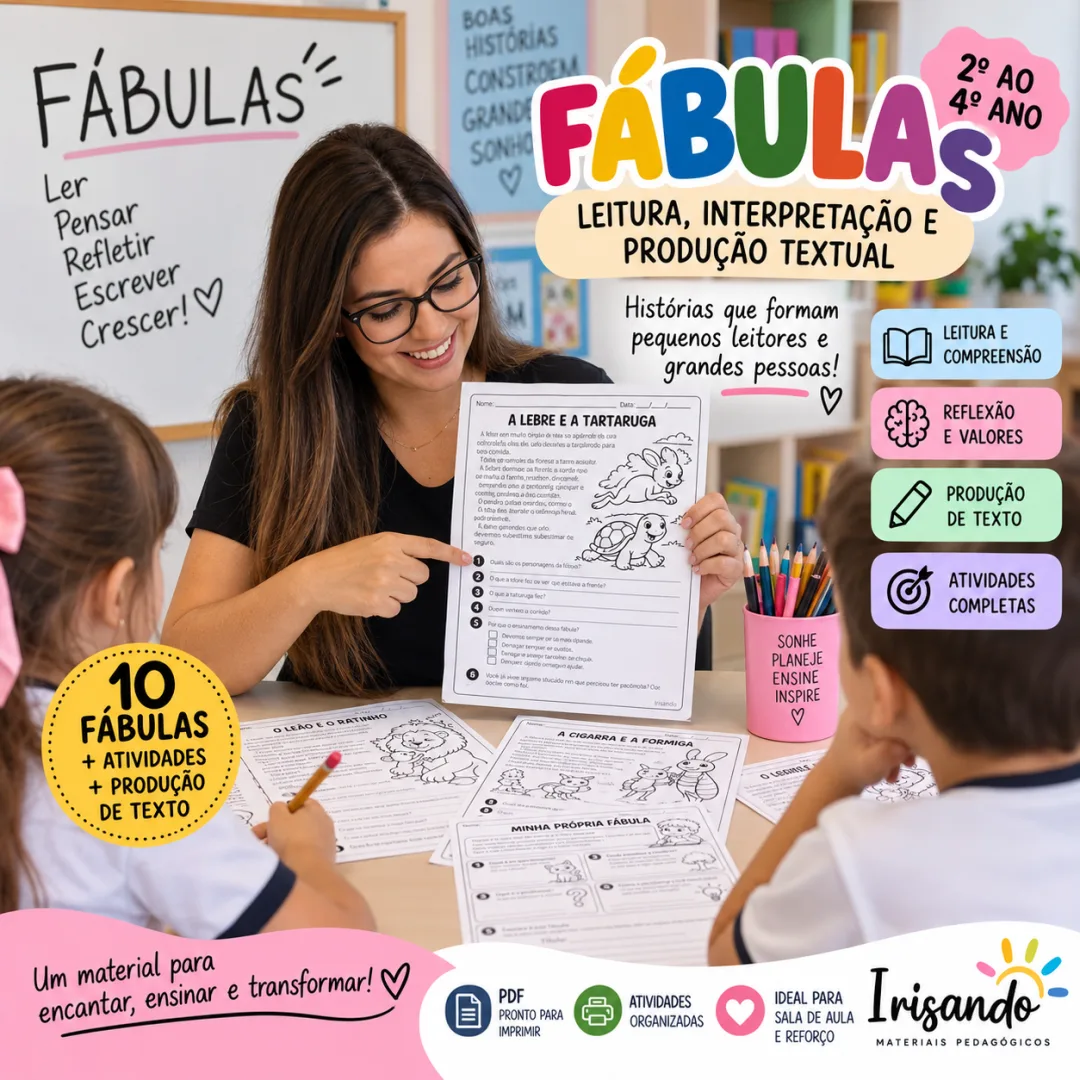 FÁBULAS — Leitura, Interpretação e Produção Textual | 2º ao 4º ano — imagem 3