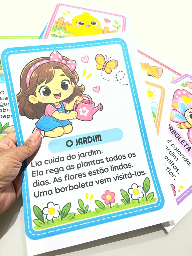 Fichas de Leitura – Mini Textos Ilustrados: Atividades de Leitura e Interpretação para Alfabetização em PDF — imagem 6