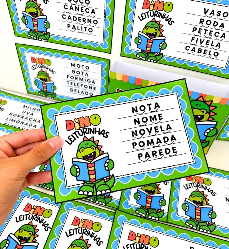 Fichas Leitura Divertida - Dino — imagem 2