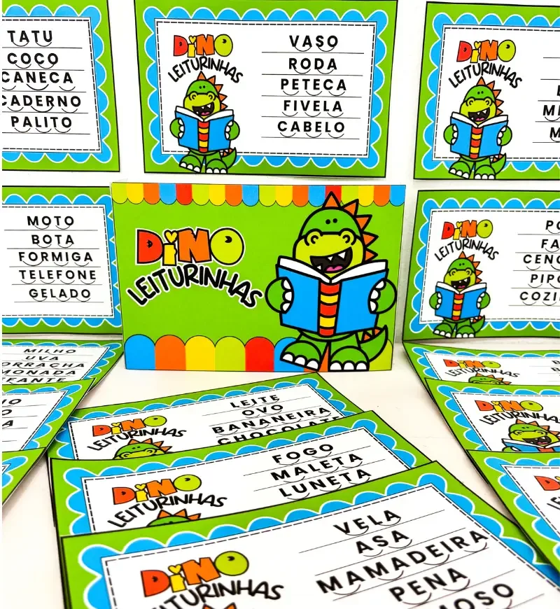 Fichas Leitura Divertida - Dino — imagem 3