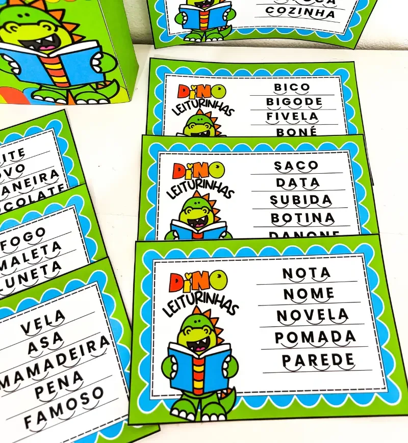Fichas Leitura Divertida - Dino — imagem 4