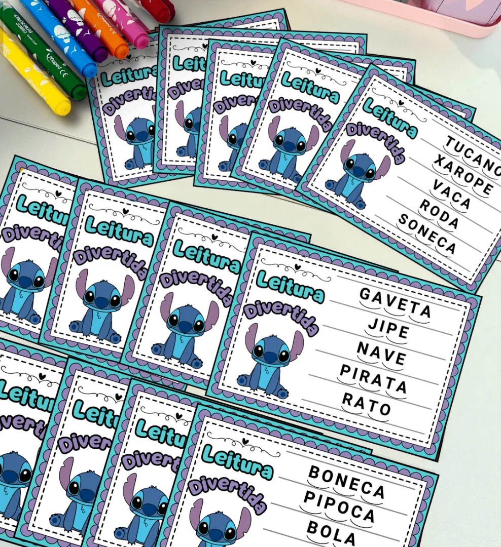 Fichas Leitura Divertida do Stitch — imagem 5