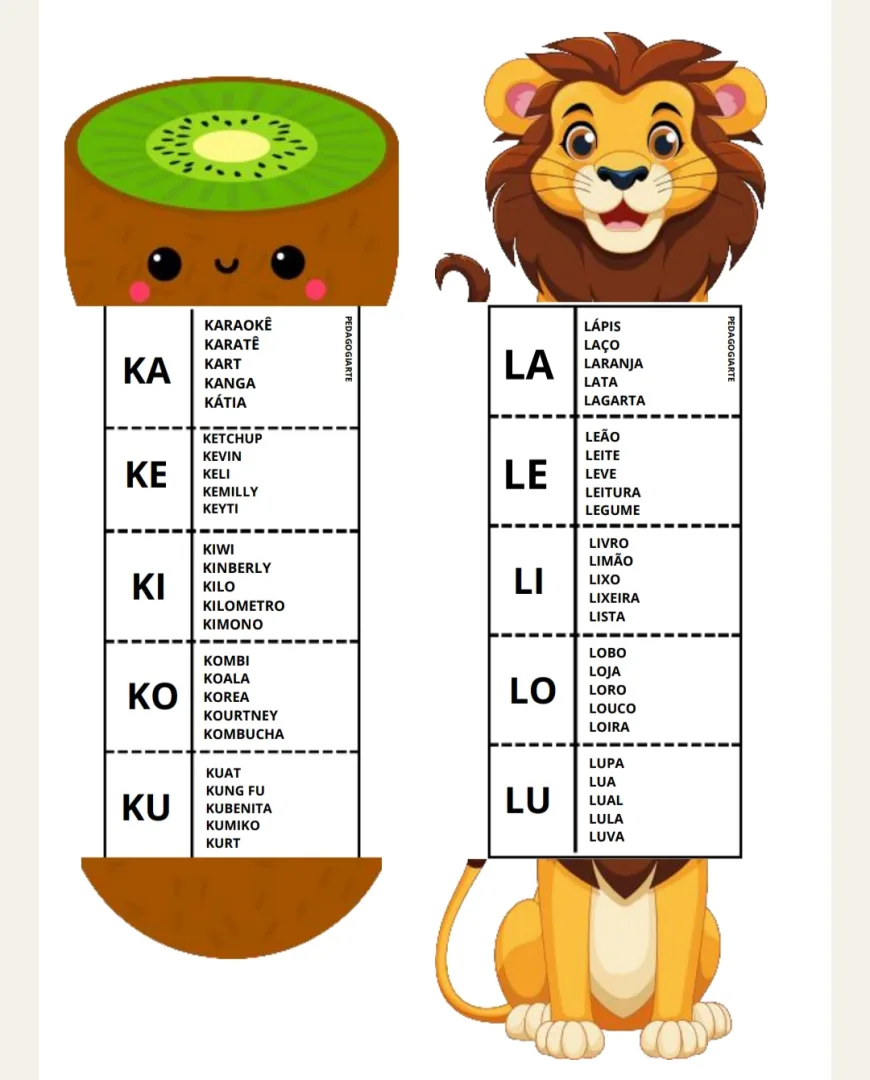 Fichas silabário PDF Ensino fundamental  — imagem 3