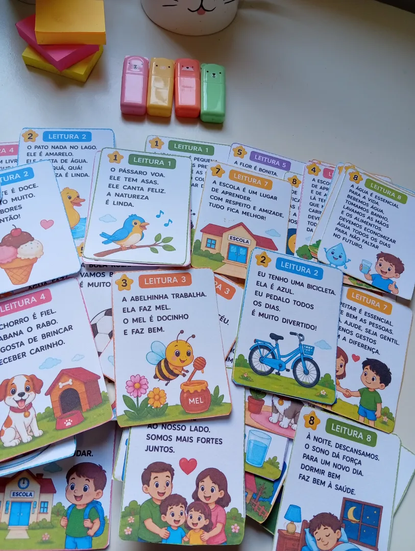  FLASHCARDS PARA LEITURA – IMPRENSA MAIÚSCULA — imagem 2