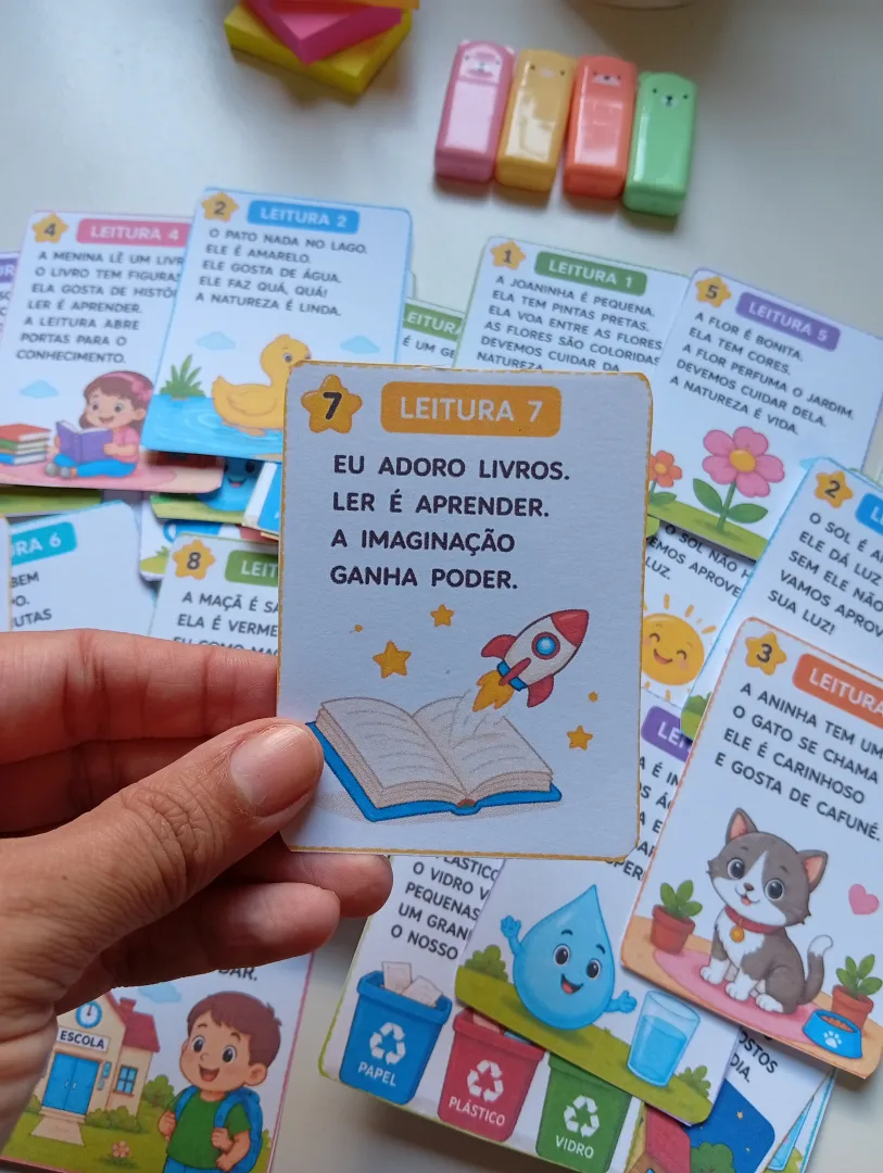  FLASHCARDS PARA LEITURA – IMPRENSA MAIÚSCULA — imagem 3
