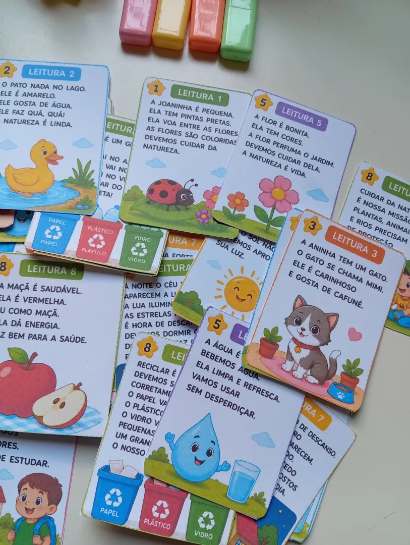  FLASHCARDS PARA LEITURA – IMPRENSA MAIÚSCULA — imagem 5