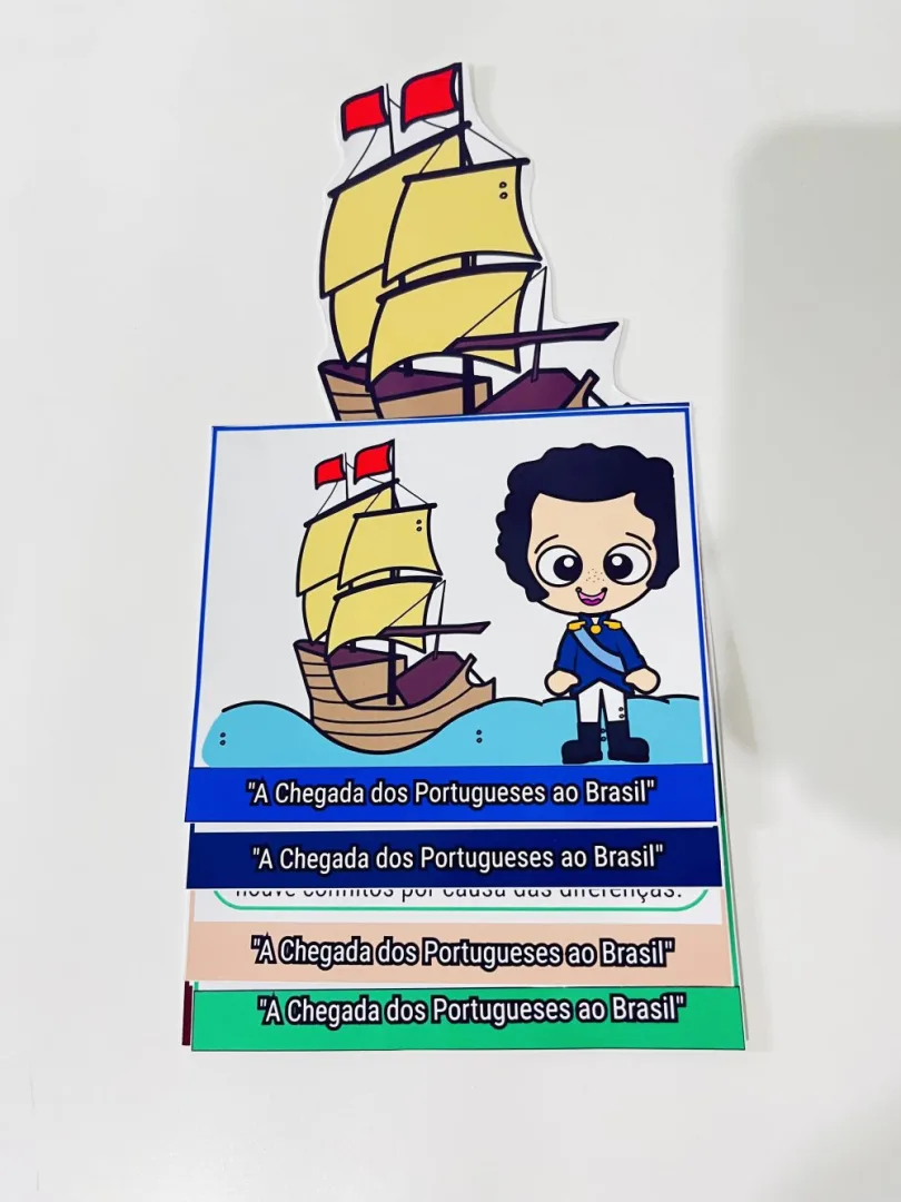 Flipbook Chegada dos Portugueses — Pronto para Imprimir — imagem 2