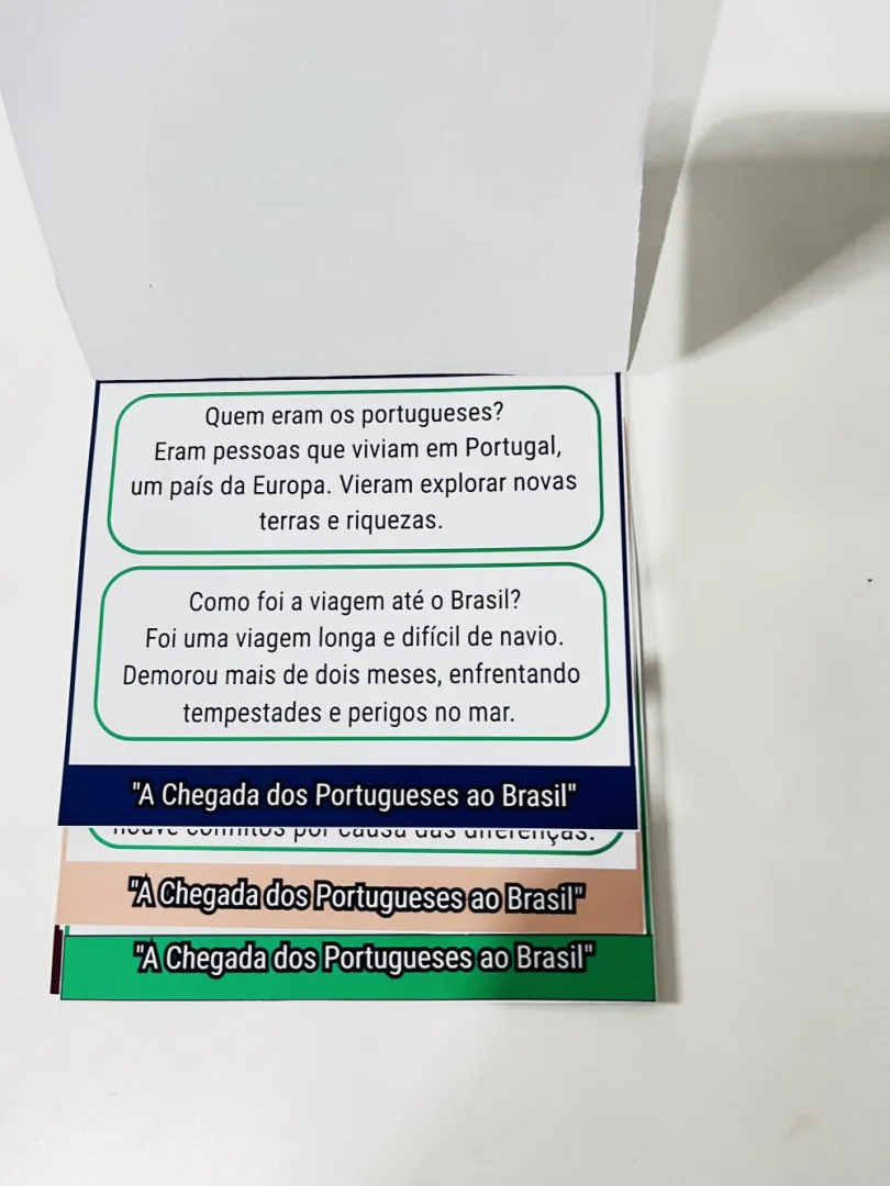 Flipbook Chegada dos Portugueses — Pronto para Imprimir — imagem 3