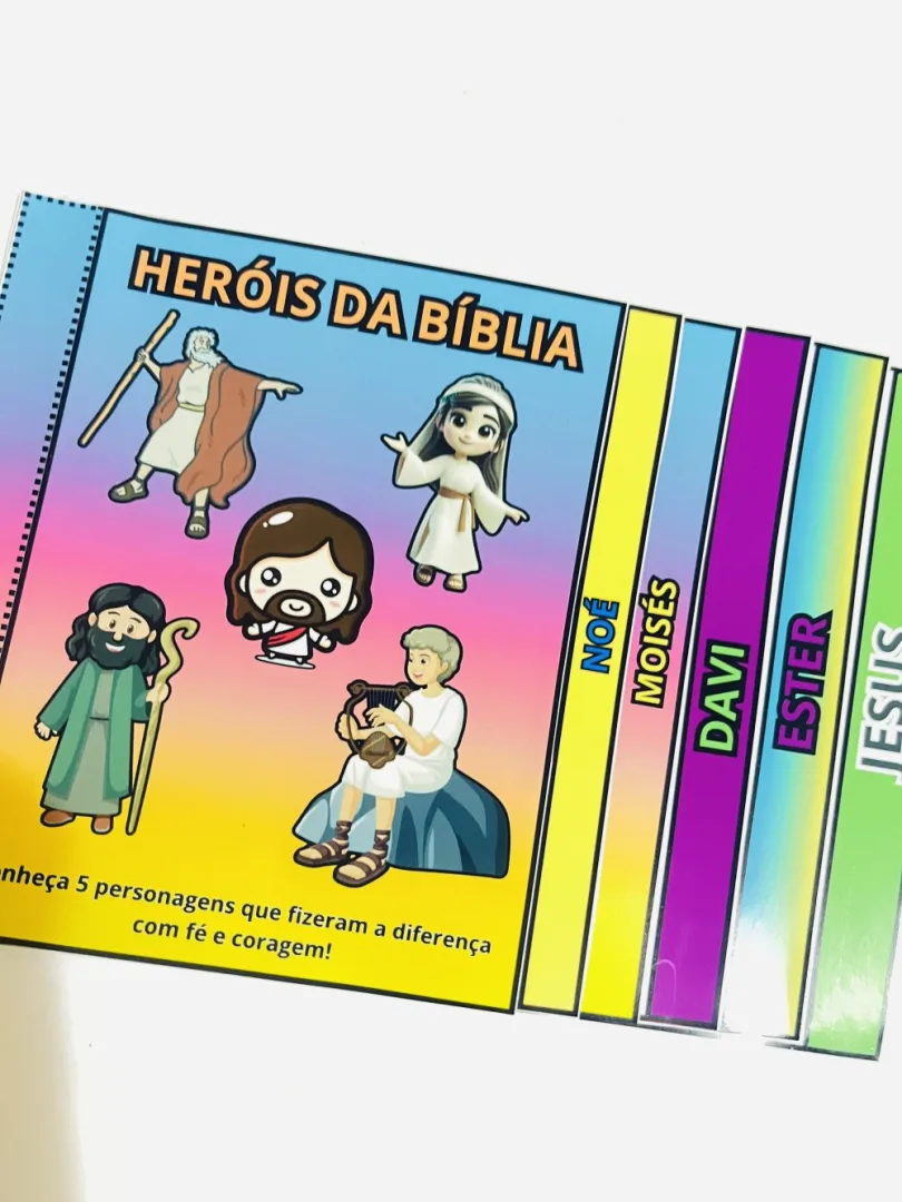 Flipbook Hérois da Bíblia — Pronto para Imprimir — imagem 2