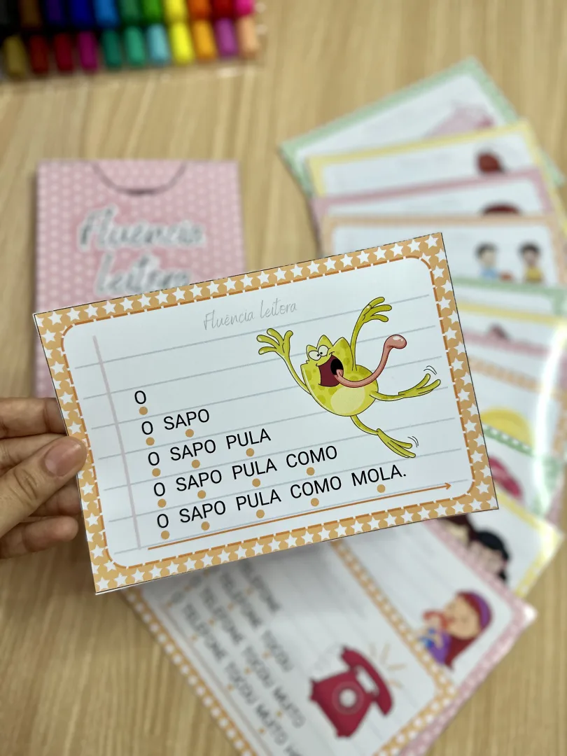 Fluência Leitora — 14 Fichas de Leitura Gradativa para Alfabetização — imagem 3