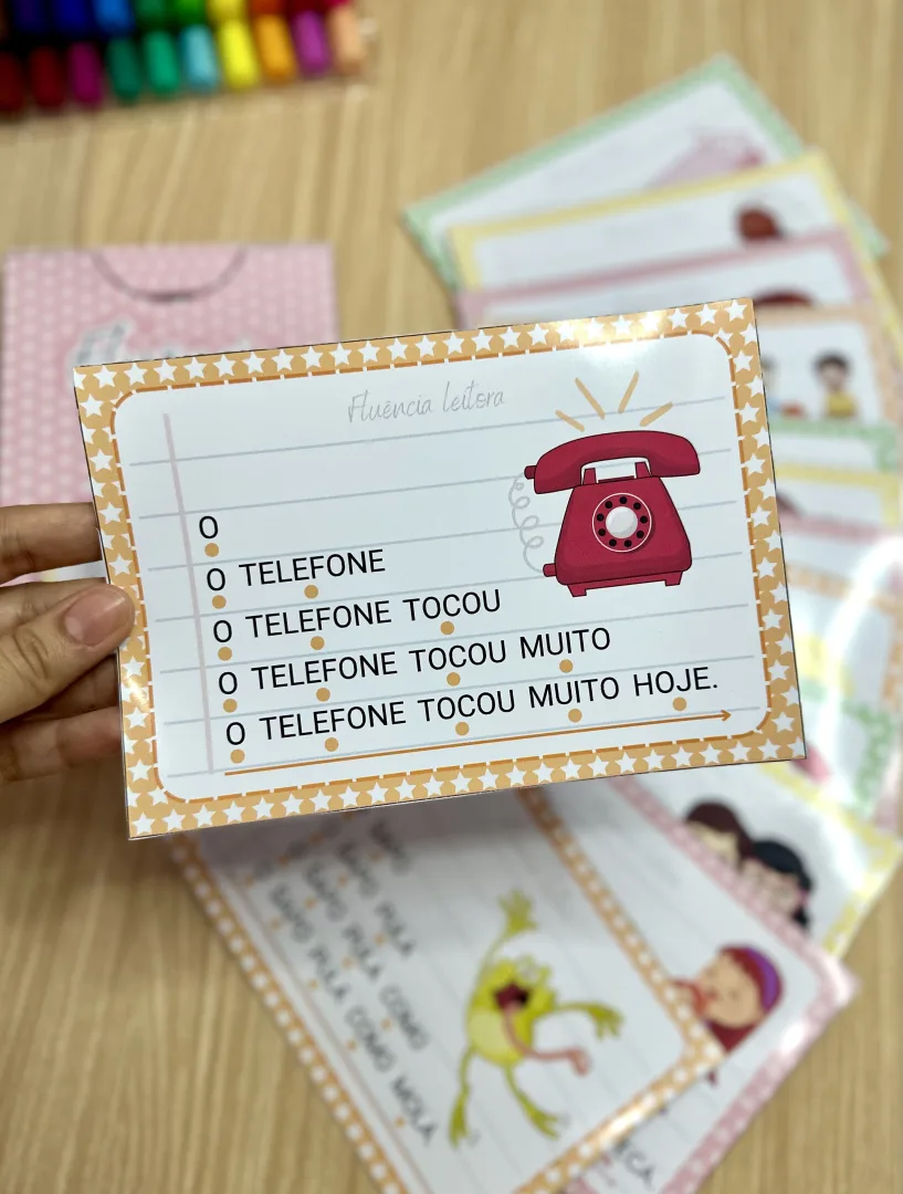 Fluência Leitora — 14 Fichas de Leitura Gradativa para Alfabetização — imagem 2