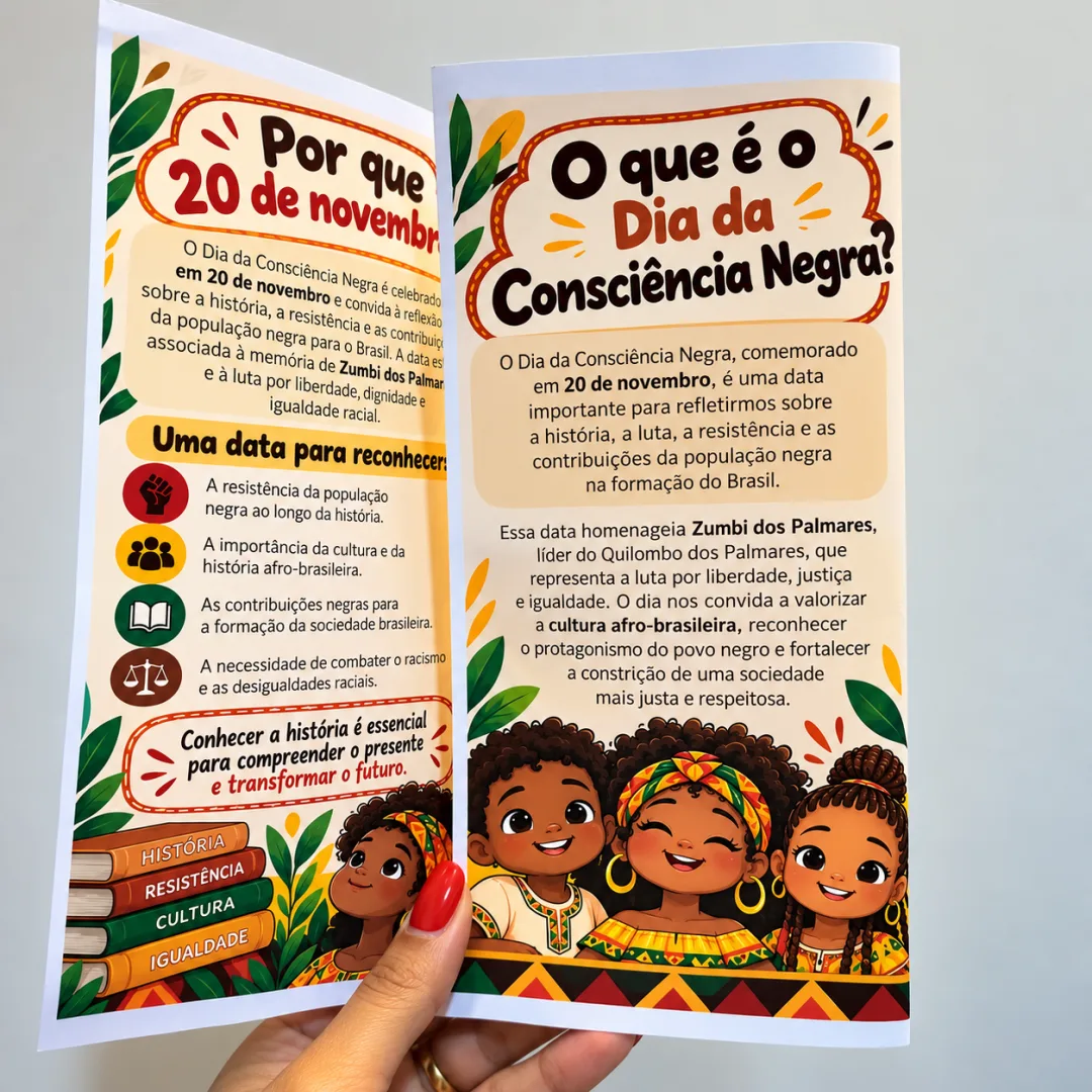 Folder Dia da Consciência Negra, em PDF - Ensino Fundamental — imagem 4