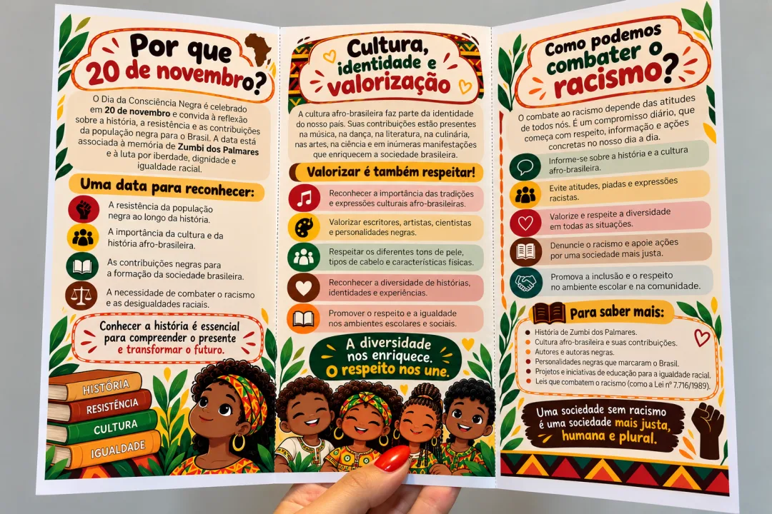 Folder Dia da Consciência Negra, em PDF - Ensino Fundamental — imagem 5