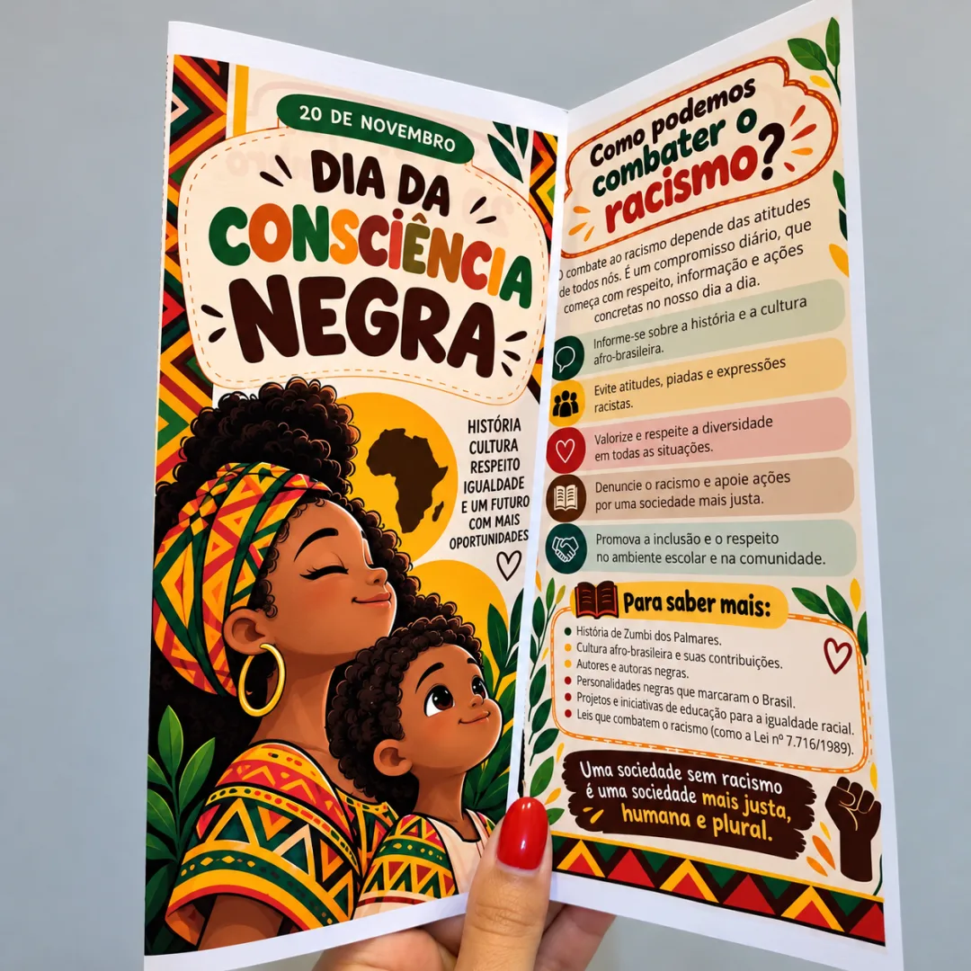 Folder Dia da Consciência Negra, em PDF - Ensino Fundamental — imagem 6