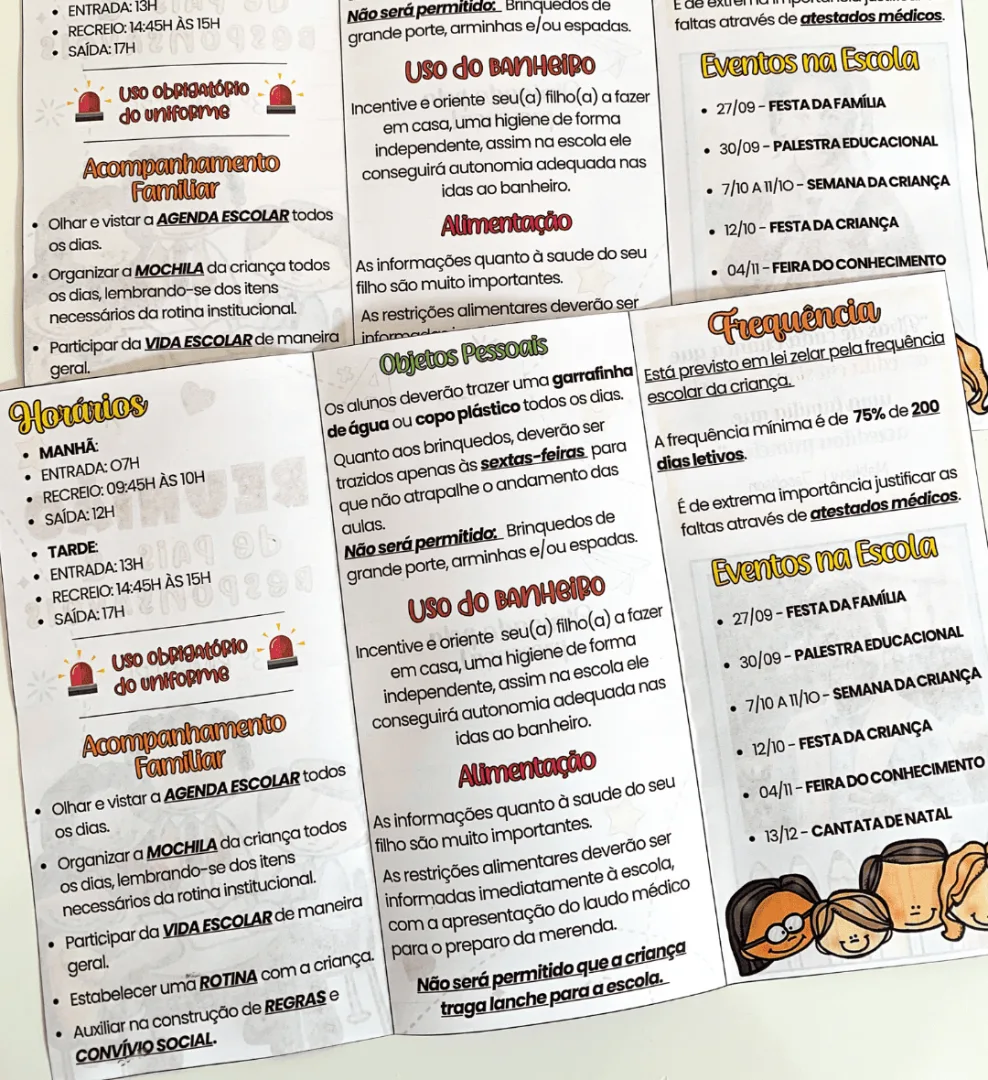 Folder Reunião de Pais — imagem 4