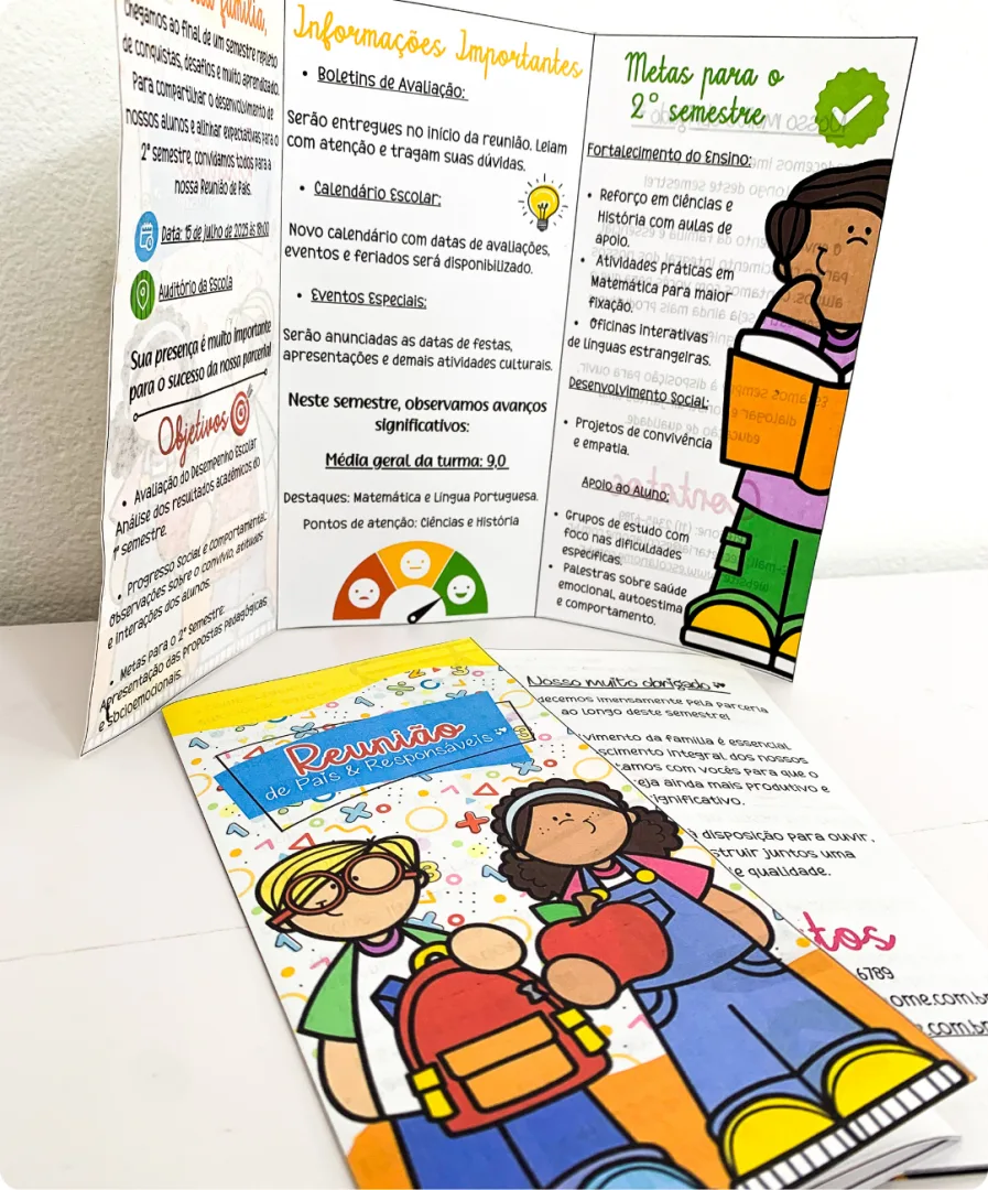 FOLDER REUNIÃO DE PAIS EDITÁVEL — imagem 2