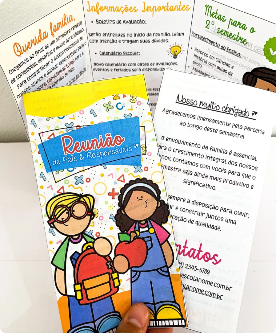 FOLDER REUNIÃO DE PAIS EDITÁVEL — imagem 5
