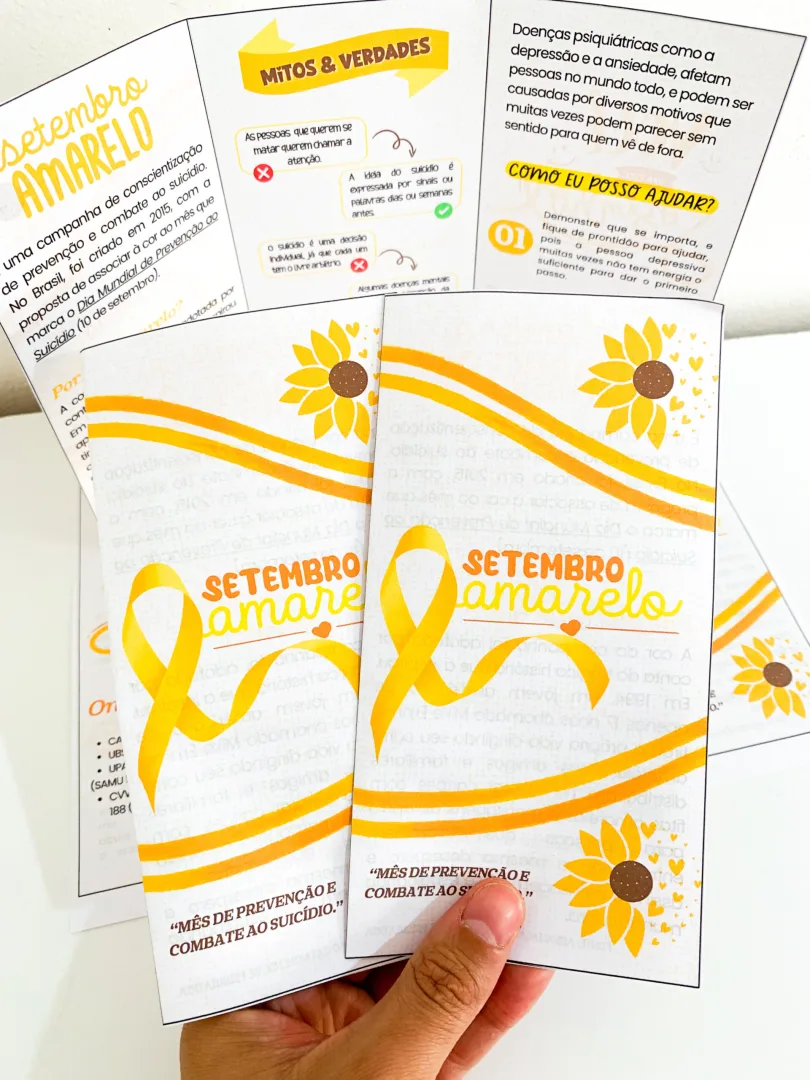 Folder Setembro Amarelo - Campanha de Conscientização — imagem 4