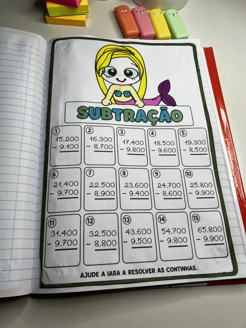 Folhinhas das 4 Operações — 4º Ano | Tema Folclore — imagem 6
