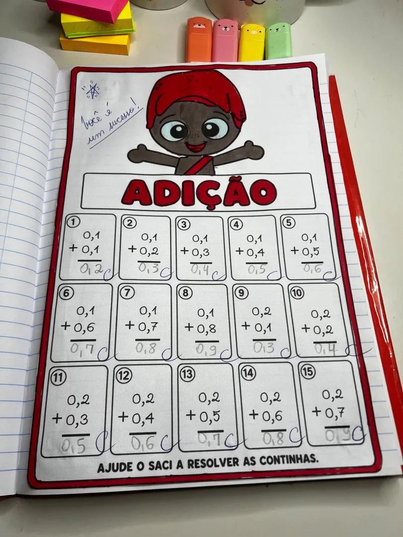  FOLHINHAS DAS 4 OPERAÇÕES – 4º ANO | TEMA FOLCLORE — imagem 3