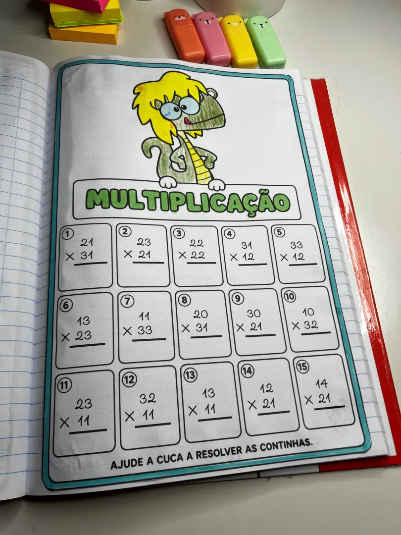  FOLHINHAS DAS 4 OPERAÇÕES – 4º ANO | TEMA FOLCLORE — imagem 4