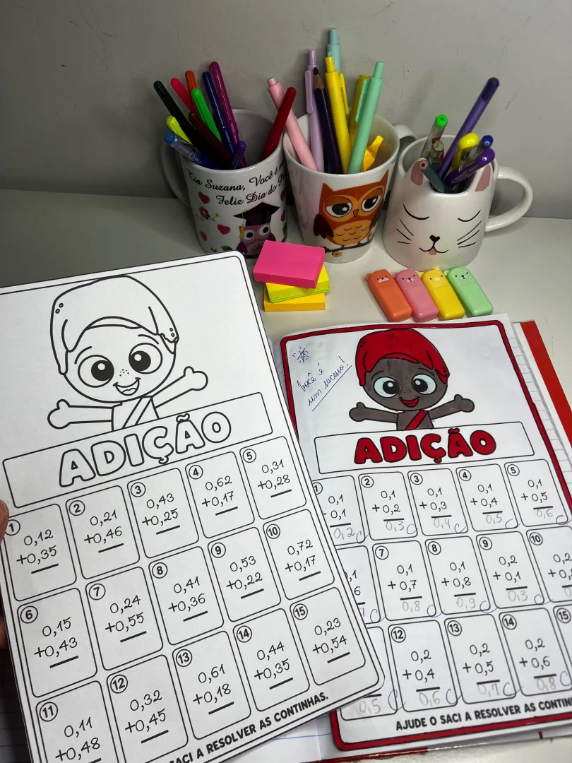  FOLHINHAS DAS 4 OPERAÇÕES – 4º ANO | TEMA FOLCLORE — imagem 6