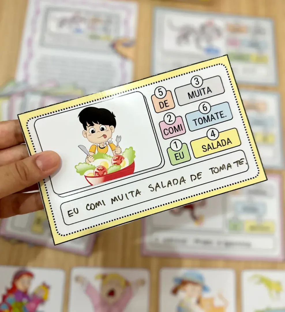 Frases Embaralhadas PDF Alfabetização  — imagem 4
