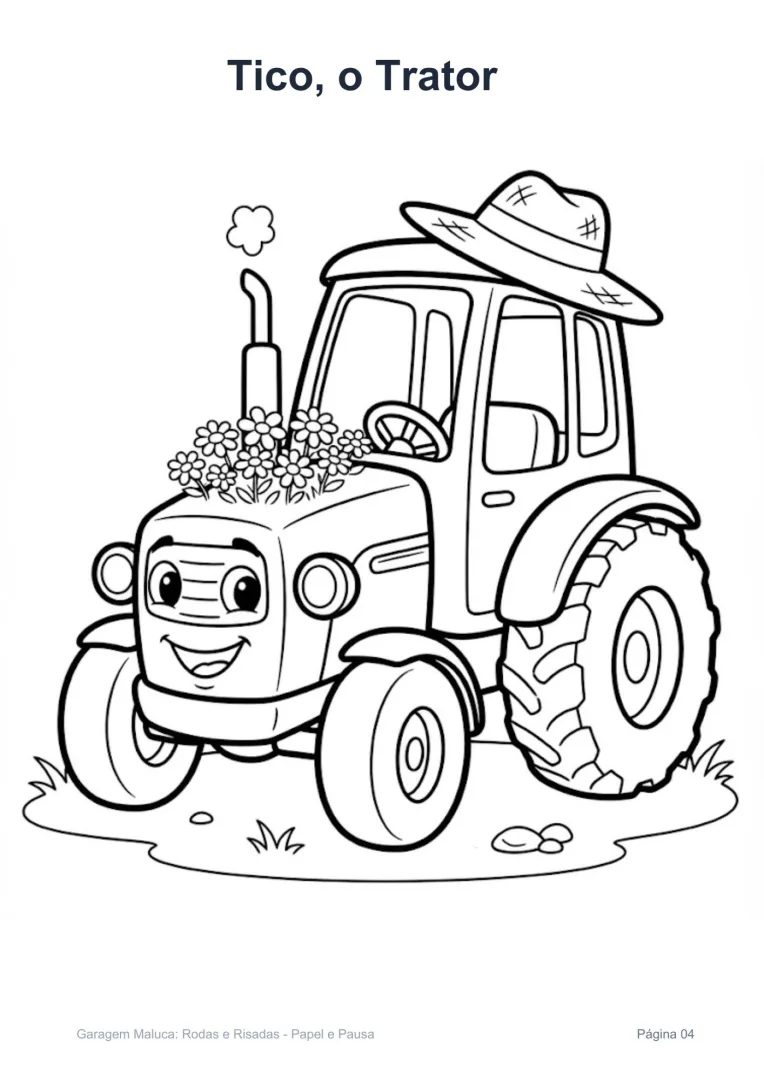 Garagem Maluca: Rodas e Risadas - Educação Infantil - PDF 20 Páginas — imagem 5