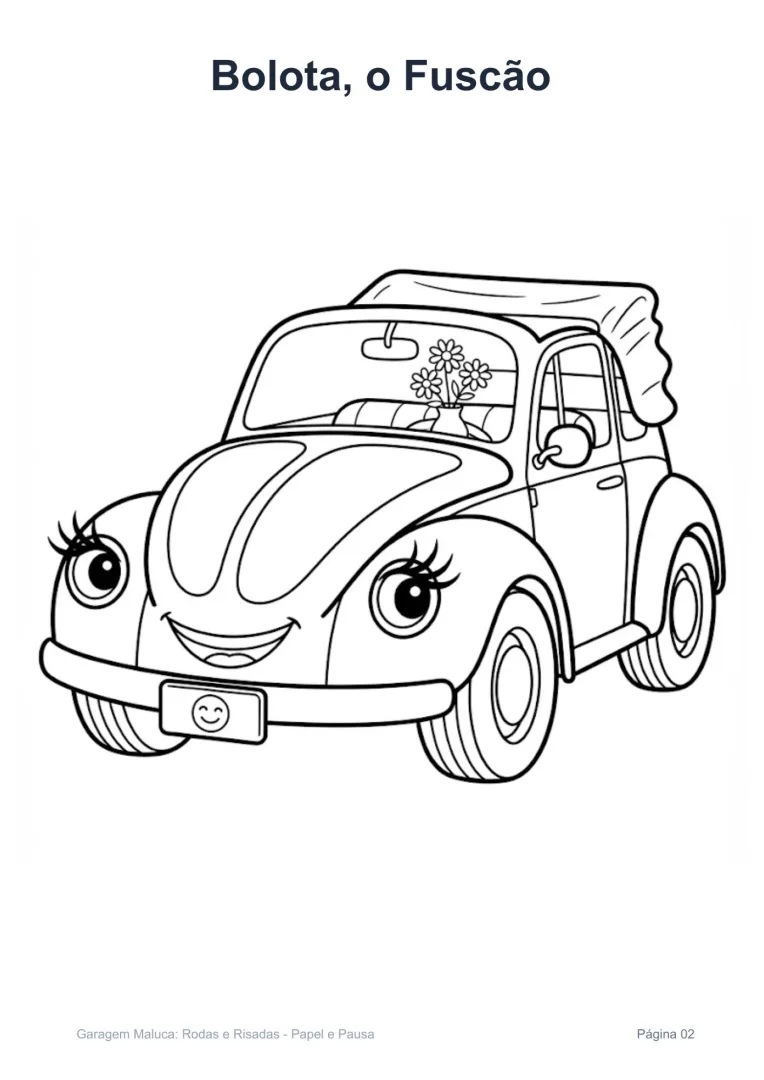 Garagem Maluca: Rodas e Risadas - Educação Infantil - PDF 20 Páginas — imagem 2