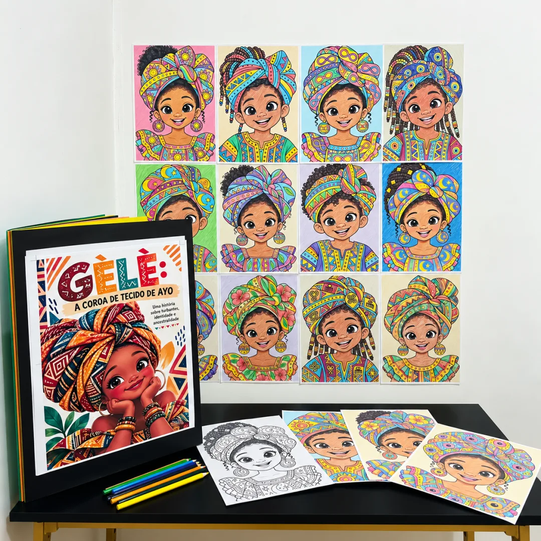 👑❤️ GÉLÉ: A COROA DE TECIDO DE AYO ❤️ESPECIAL CONSCIÊNCIA NEGRA🤎👑 — imagem 2