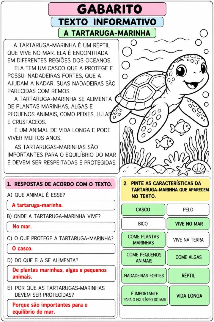 Gênero Textual: 1º e 2º anos - Atividades - Texto Informativo - Animais em PDF   — imagem 2