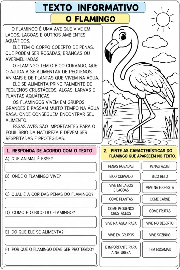 Gênero Textual: 1º e 2º anos - Atividades - Texto Informativo - Animais em PDF   — imagem 4