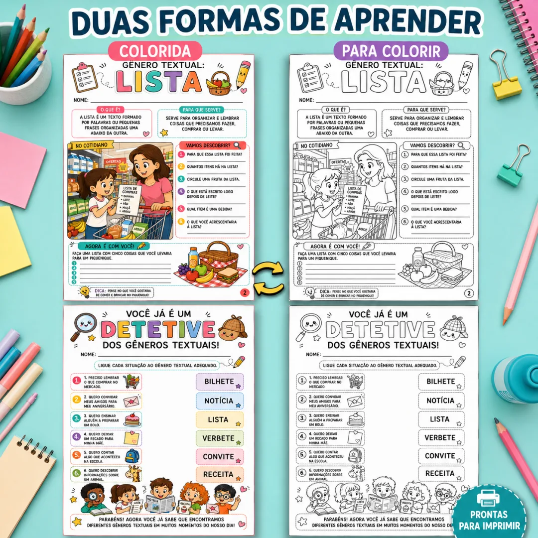 Gêneros Textuais no Cotidiano – 1º, 2º e 3º Ano – PDF — imagem 4