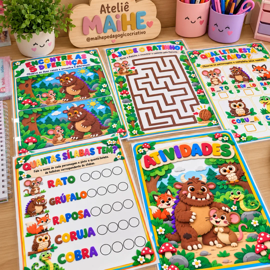 Grúfalo – Atividades Pedagógicas - Educação Infantil - Arquivo Digital — imagem 2