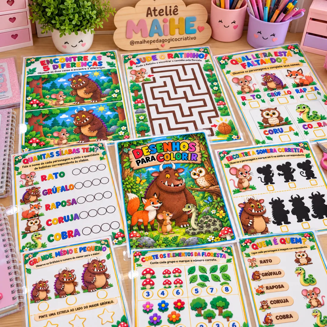 Grúfalo – Atividades Pedagógicas - Educação Infantil - Arquivo Digital — imagem 3