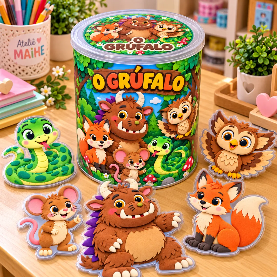Grúfalo - Lata + Caixa - Educação Infantil - Arquivo Digital — imagem 4