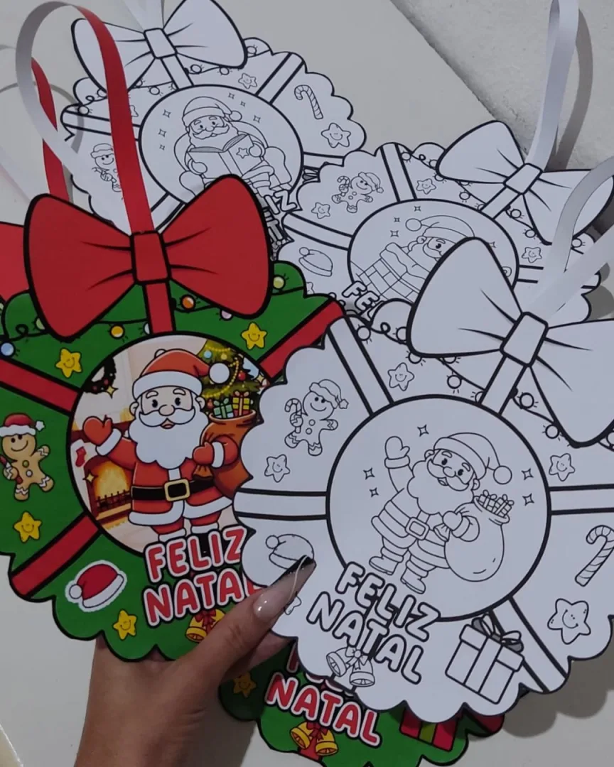 Guirlanda de Natal - Educação Infantil - Artes - PDF — imagem 4