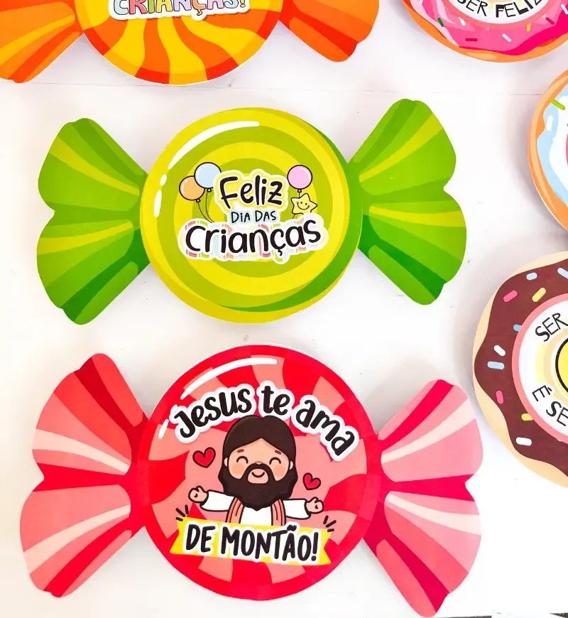 Guloseimas Dia das Crianças | Lembrancinha no Pratinho em PDF — imagem 2