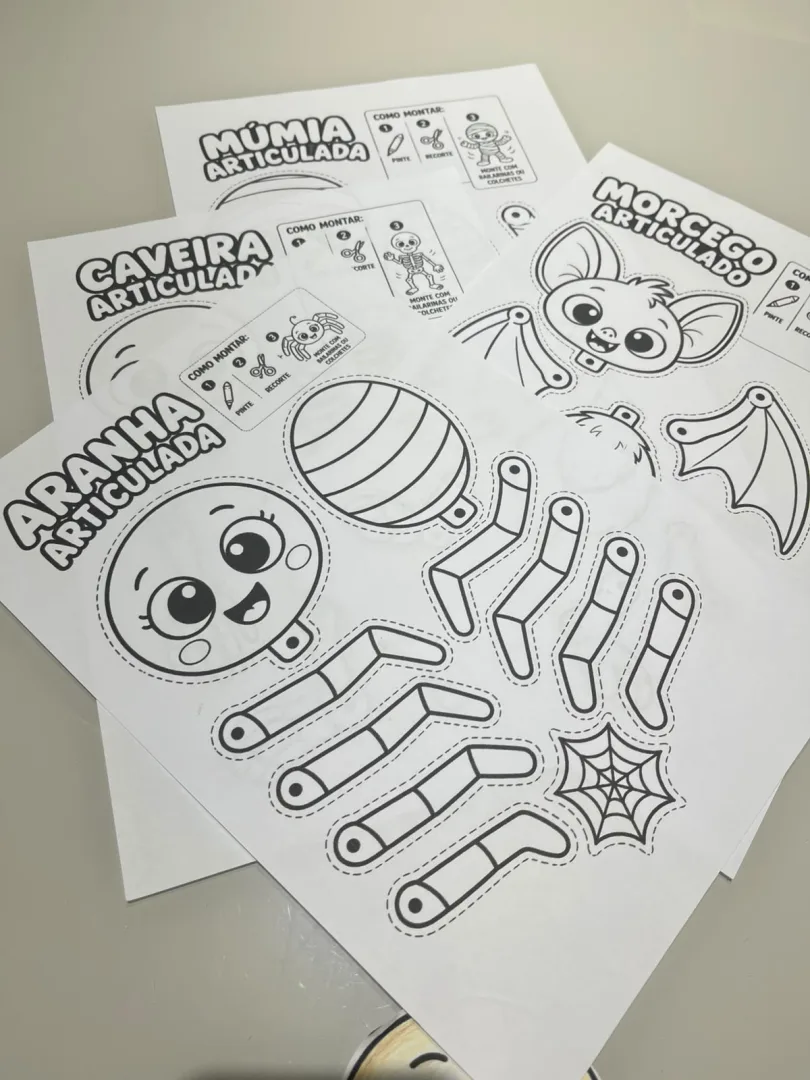 Halloween - Monstrinhos Articulados - PDF  — imagem 2